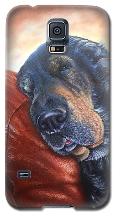 Pet Galaxy S5 Case featuring the painting Hoss by Mike Ivey