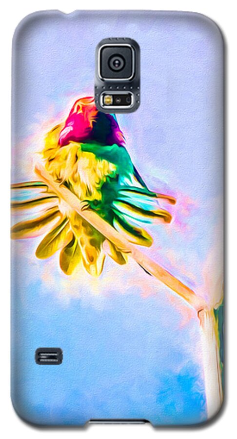 Bird Galaxy S5 Case featuring the mixed media Hummingbird Art - Energy Glow by Priya Ghose