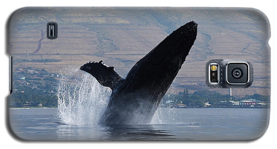 Humpback Galaxy S5 Case featuring the photograph Humpback Whale Breach by Jennifer Ancker