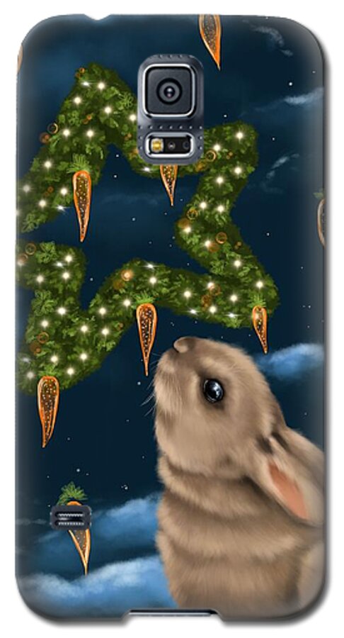 Christmas Galaxy S5 Case featuring the painting I can smell the Christmas in the air by Veronica Minozzi