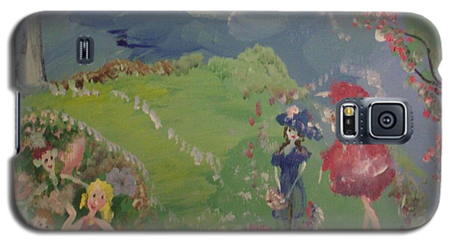 Blossom Galaxy S5 Case featuring the painting I hope fairies are real by Judith Desrosiers