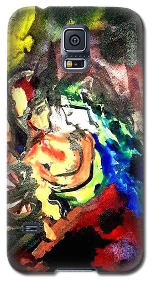  Galaxy S5 Case featuring the painting I just pain please give me warm hugs by Wanvisa Klawklean