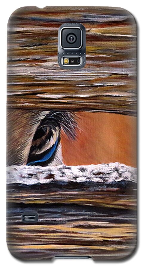 Horse Galaxy S5 Case featuring the painting I See You by Marilyn McNish