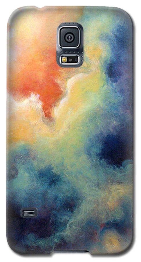 Celestial Galaxy S5 Case featuring the painting In The Beginning by Marina Petro