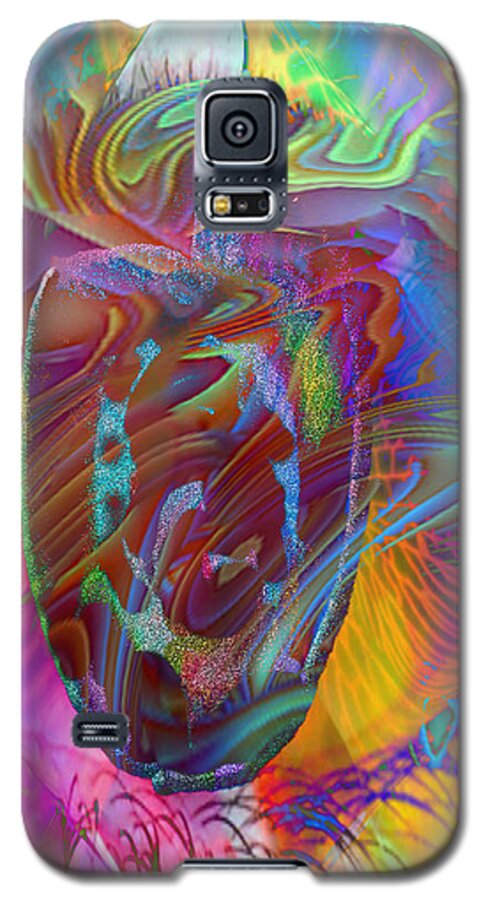 Eye Galaxy S5 Case featuring the mixed media In the light by Kevin Caudill