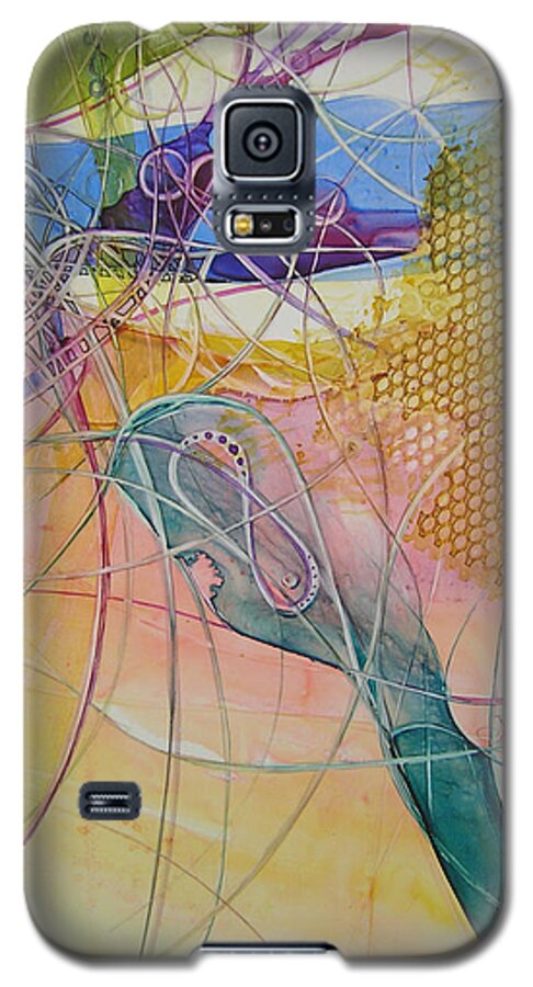 Watercolor Galaxy S5 Case featuring the painting In Wright's Hand by Annika Farmer