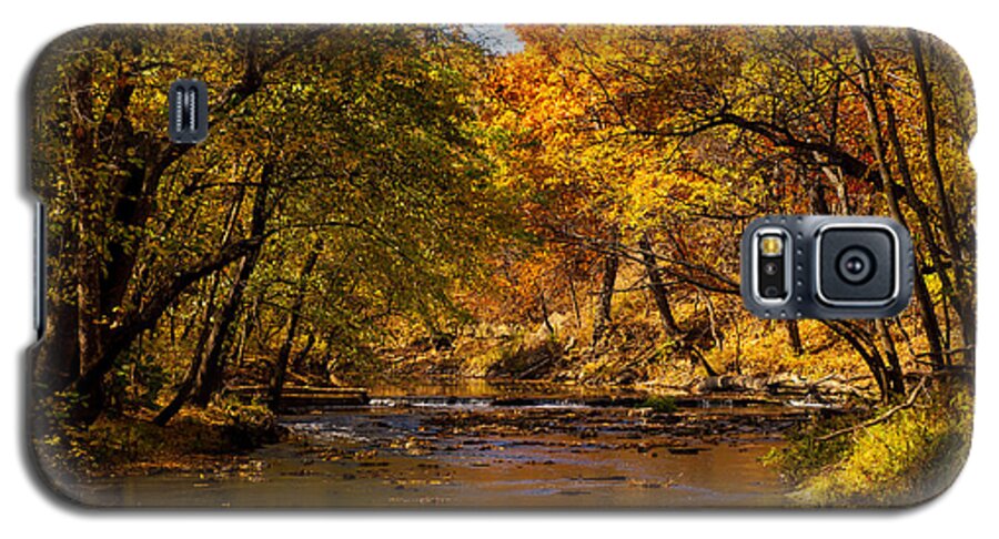 Nature Galaxy S5 Case featuring the photograph Indian Creek in Fall Color by Jeff Phillippi