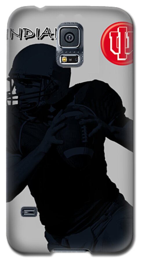 Football Galaxy S5 Case featuring the digital art Indiana Football by David Dehner