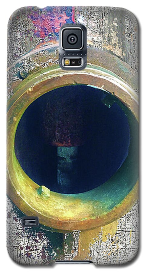 Rusty Hole Galaxy S5 Case featuring the mixed media Inturupted by Tony Rubino