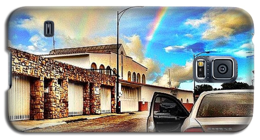 Popularpics Galaxy S5 Case featuring the photograph #iphone # Rainbow by Estefania Leon