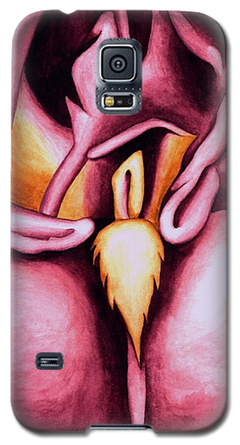 Iris Galaxy S5 Case featuring the painting Iris I by Robert Morin