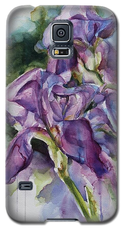 Watercolor Galaxy S5 Case featuring the painting Iris Song by Tracy Male
