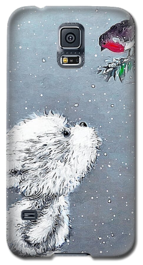 Bear Galaxy S5 Case featuring the digital art Is it Spring Now by Pennie McCracken