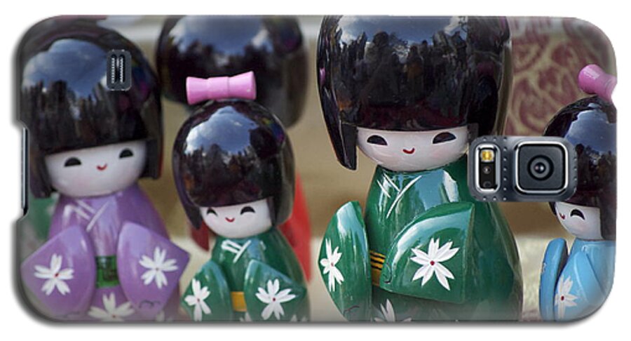 Japanese Galaxy S5 Case featuring the photograph Japanese Dolls by Anjanette Douglas