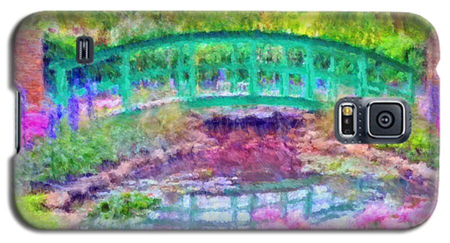 Japanese Footbridge Galaxy S5 Case featuring the digital art Japanese Footbridge at Phipps Conservatory 2 by Digital Photographic Arts