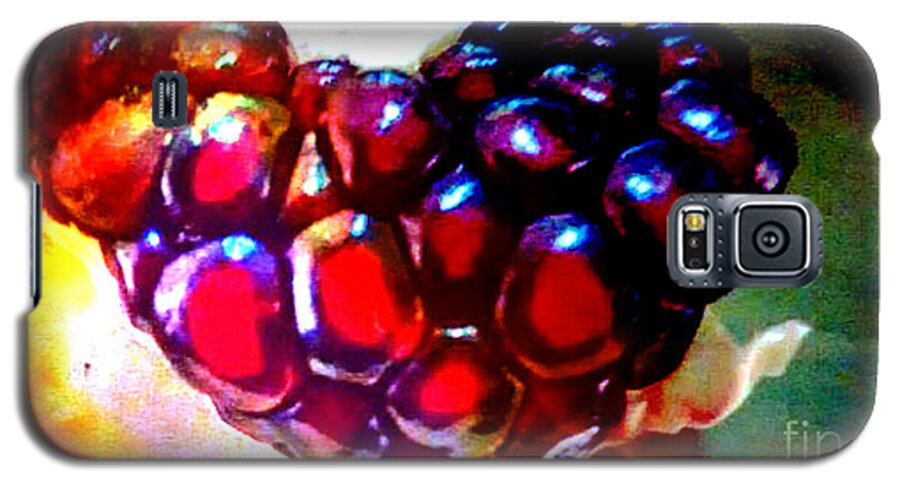 Heart Galaxy S5 Case featuring the painting Jeweled Heart In Light And Dark by Genevieve Esson