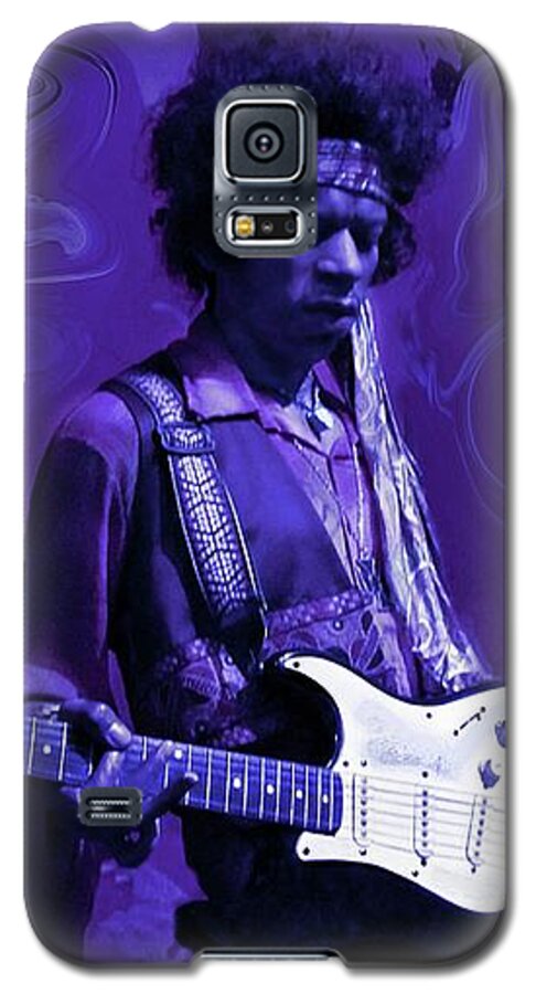 Jimi Hendrix Galaxy S5 Case featuring the photograph Jimi Hendrix Purple Haze by David Dehner