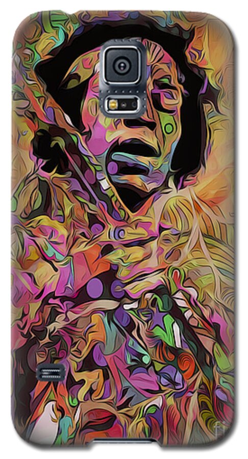 Jimi Galaxy S5 Case featuring the digital art Jimi by Tim Wemple
