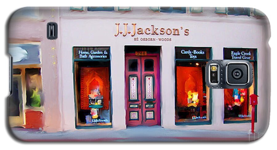Nevada City Galaxy S5 Case featuring the digital art J.J. Jackson's Nevada City by Lisa Redfern