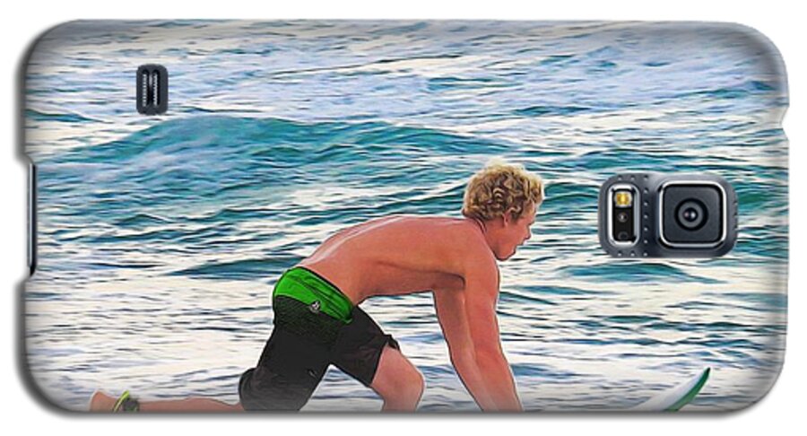John John Florence-pro Surfer Galaxy S5 Case featuring the photograph John John Florence - Surfing Pro by Scott Cameron