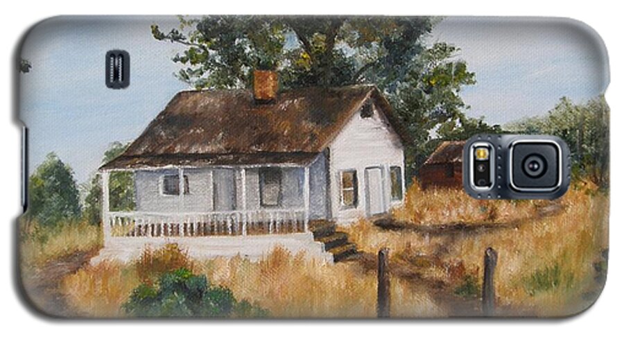 House Galaxy S5 Case featuring the painting Johnny's Home by Lori Brackett