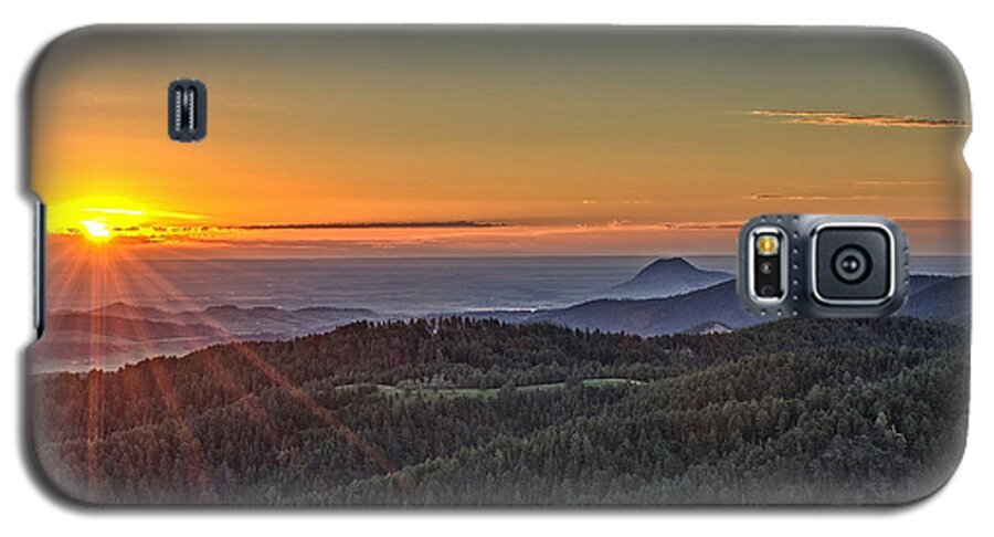 July Galaxy S5 Case featuring the photograph July Sunrise by Fiskr Larsen