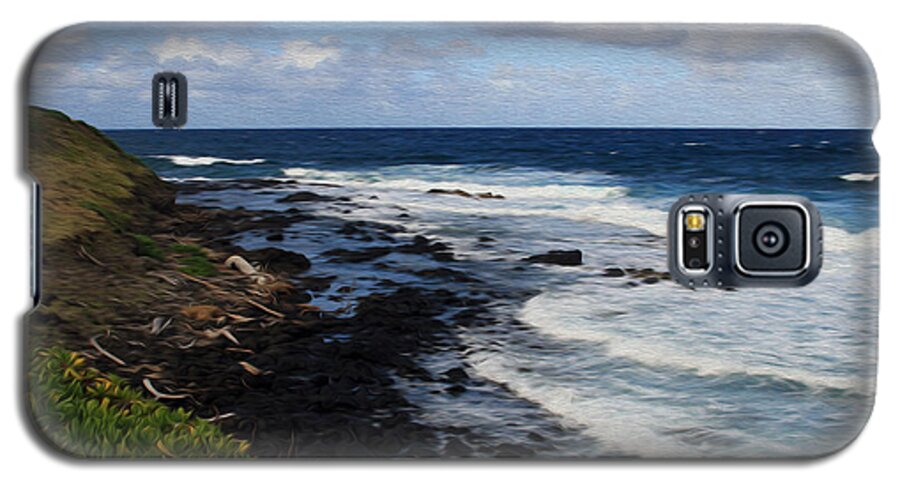 Bonnie Follett Galaxy S5 Case featuring the photograph Kauai Shore 1 by Bonnie Follett