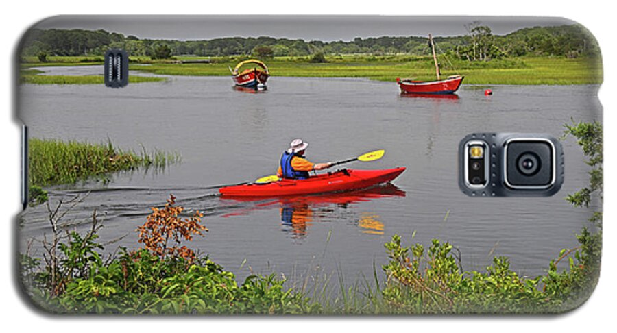 Kayaking Galaxy S5 Case featuring the photograph Kayaking on the Herring River by Ken Stampfer
