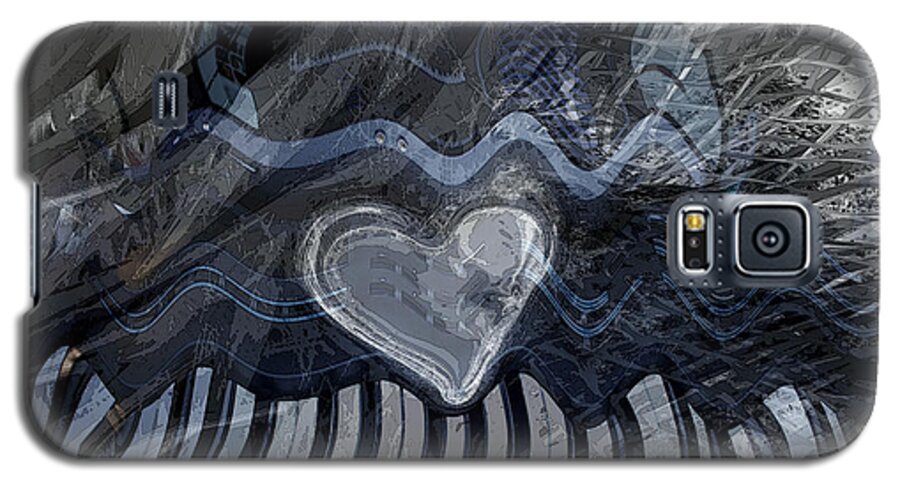 Key Waves Galaxy S5 Case featuring the digital art Key Waves by Linda Sannuti