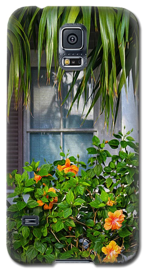 Bonnie Follett Galaxy S5 Case featuring the photograph Key West Garden by Bonnie Follett