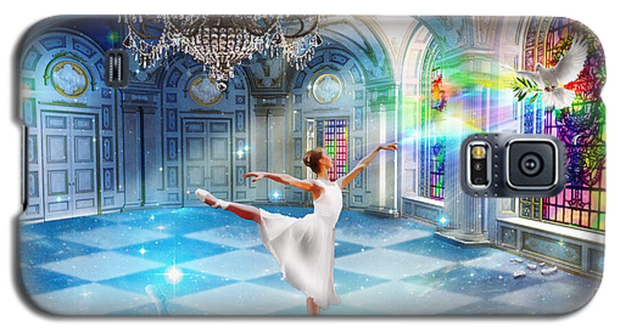 Heavenly Realm Kingdom Of God Galaxy S5 Case featuring the digital art Kingdom Encounter by Dolores Develde