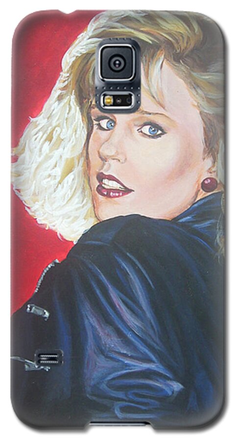 Blonde Galaxy S5 Case featuring the painting Kristi Sommers by Bryan Bustard