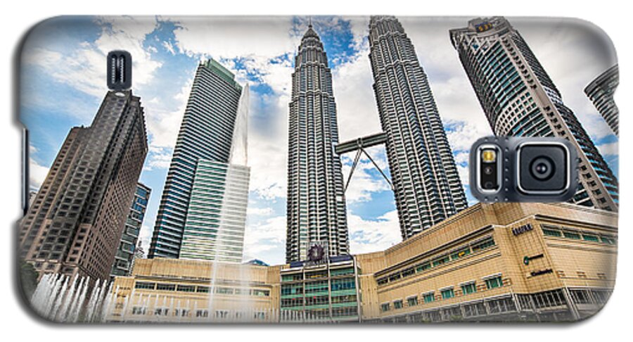 Architecture Galaxy S5 Case featuring the photograph Kuala Lumpur Petronas towers by Didier Marti