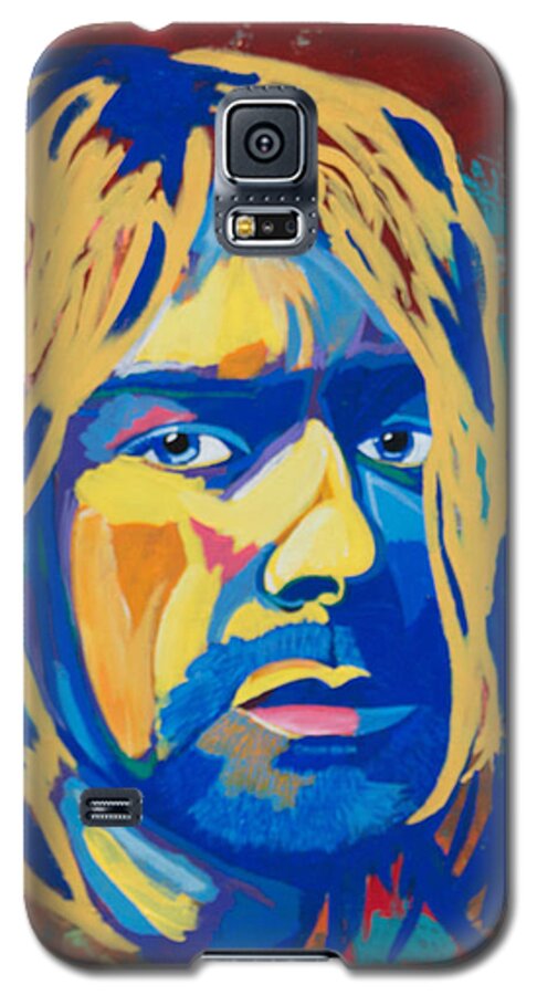 Kurt Cobain Galaxy S5 Case featuring the painting Kurt Cobain by Janice Westfall