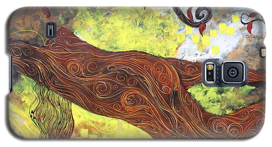 Lady Galaxy S5 Case featuring the painting Lady Of Elation by Stefan Duncan