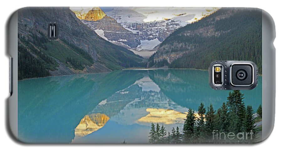  Sunrise Galaxy S5 Case featuring the photograph Lake Louise Sunrise by Paula Guttilla
