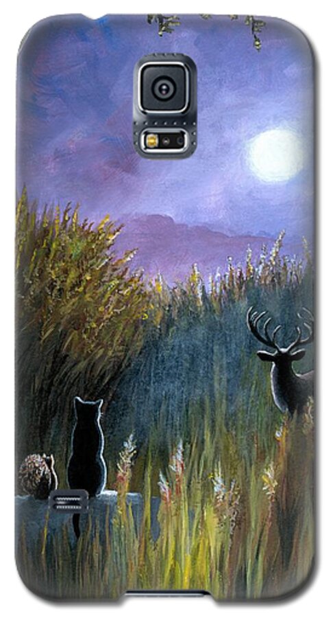 Landscape Galaxy S5 Case featuring the painting Landscape 464 by Lucie Dumas