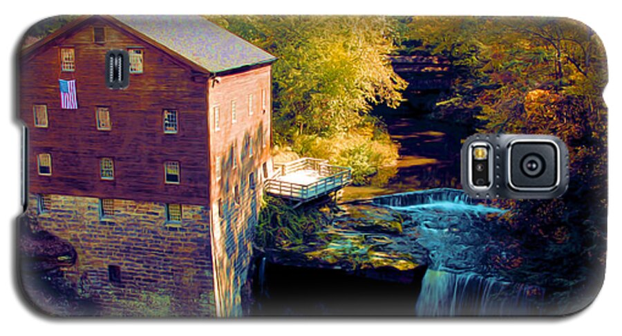 Lanterman's Mill Galaxy S5 Case featuring the painting Lanterman's Mill by Michelle Joseph-Long