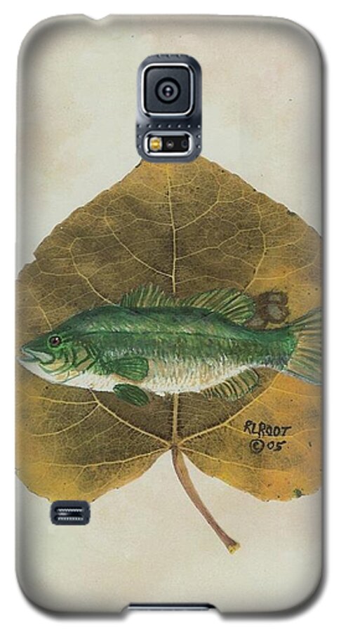Wildlife Galaxy S5 Case featuring the painting Large mouth Bass by Ralph Root