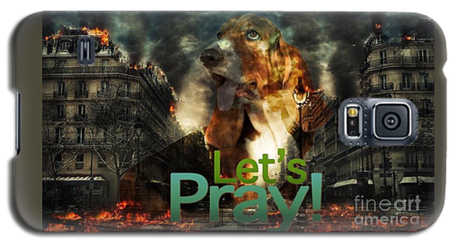 Pray Galaxy S5 Case featuring the digital art Let Us Pray by Kathy Tarochione
