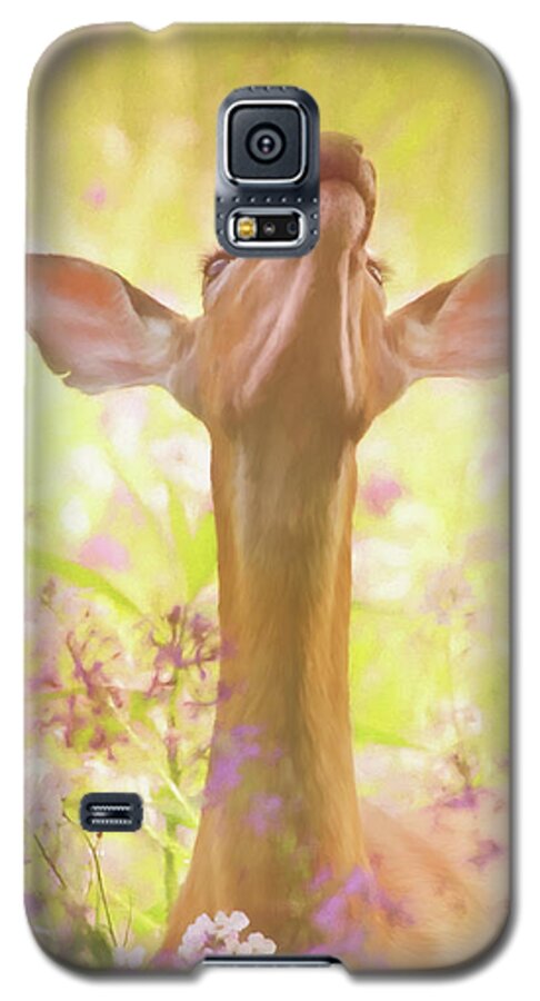 Lift Up Your Eyes Galaxy S5 Case featuring the painting Lift Up Your Eyes - Wildlife Art by Jordan Blackstone