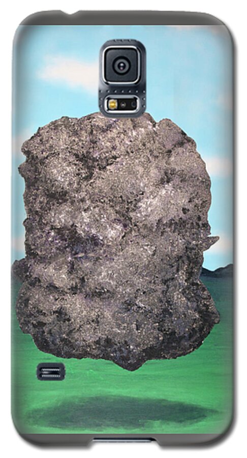 Surrealism Galaxy S5 Case featuring the painting Light Rock by Thomas Blood