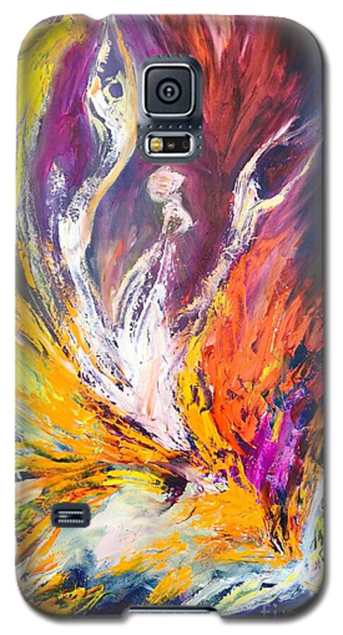 Wanderer Galaxy S5 Case featuring the painting Like Fire in the Wind by Marat Essex
