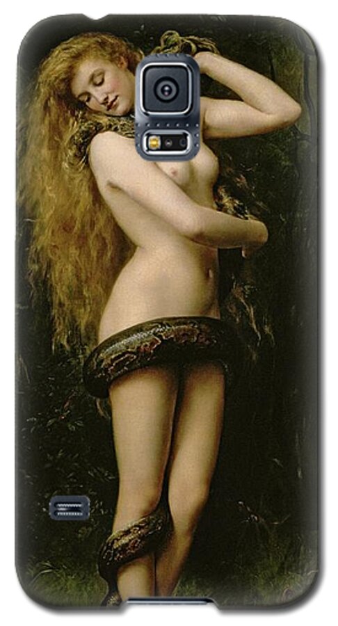 #faatoppicks Galaxy S5 Case featuring the painting Lilith by John Collier