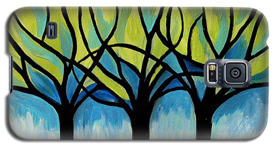 Tree Galaxy S5 Case featuring the painting Lineage by Elizabeth Robinette Tyndall