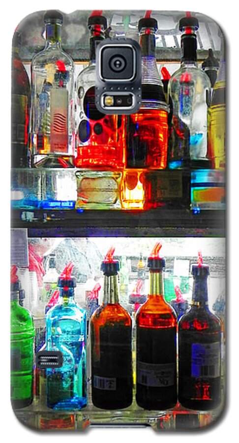 Liquor Galaxy S5 Case featuring the digital art Liquor Cabinet by Frances Miller
