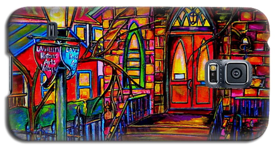 Church Galaxy S5 Case featuring the painting Little Church at La Villita II by Patti Schermerhorn