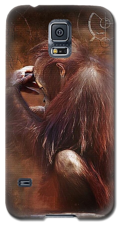 Orangutan Galaxy S5 Case featuring the photograph Little Einstein by Sharon Jones
