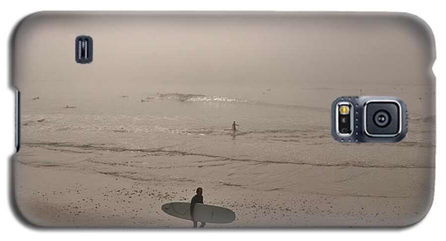 Santa Cruz Galaxy S5 Case featuring the photograph Lonely Surfer by Marilyn MacCrakin