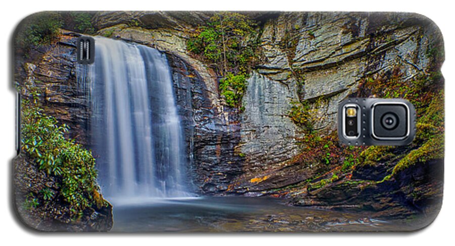 Waterfall Galaxy S5 Case featuring the photograph Looking Glass Falls in the Blue Ridge Mountains Brevard North Carolina by T Lowry Wilson